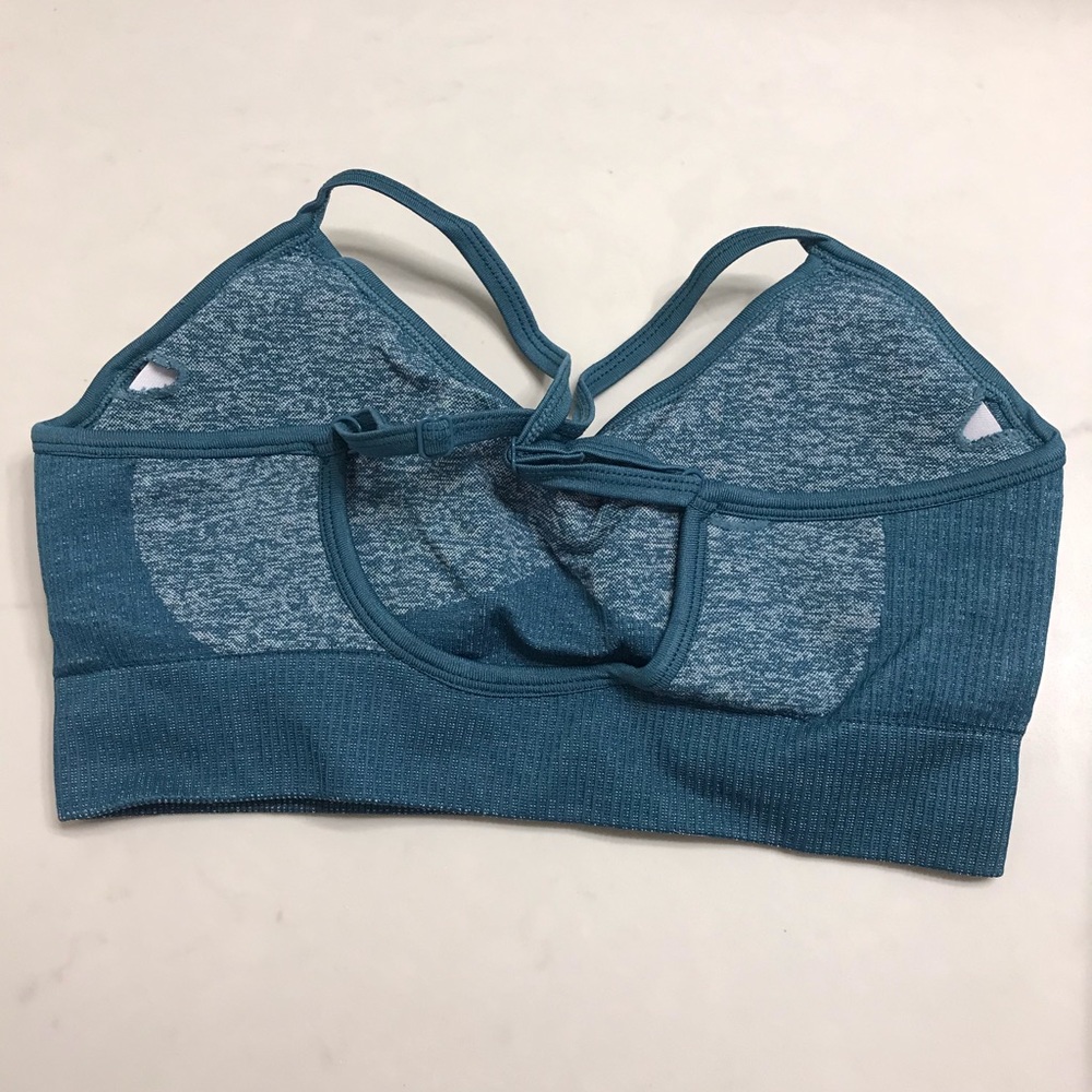 NWOT green crop top sports bra - Picture 4 of 5